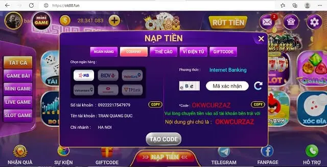 Nhà cái có nhiều ưu đãi hấp dẫn